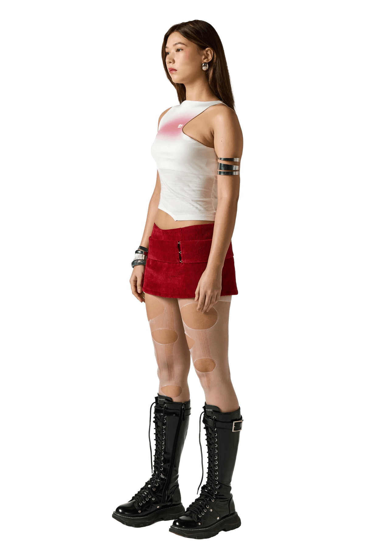 Asymmetric Blush Top - View 3 - Superr*