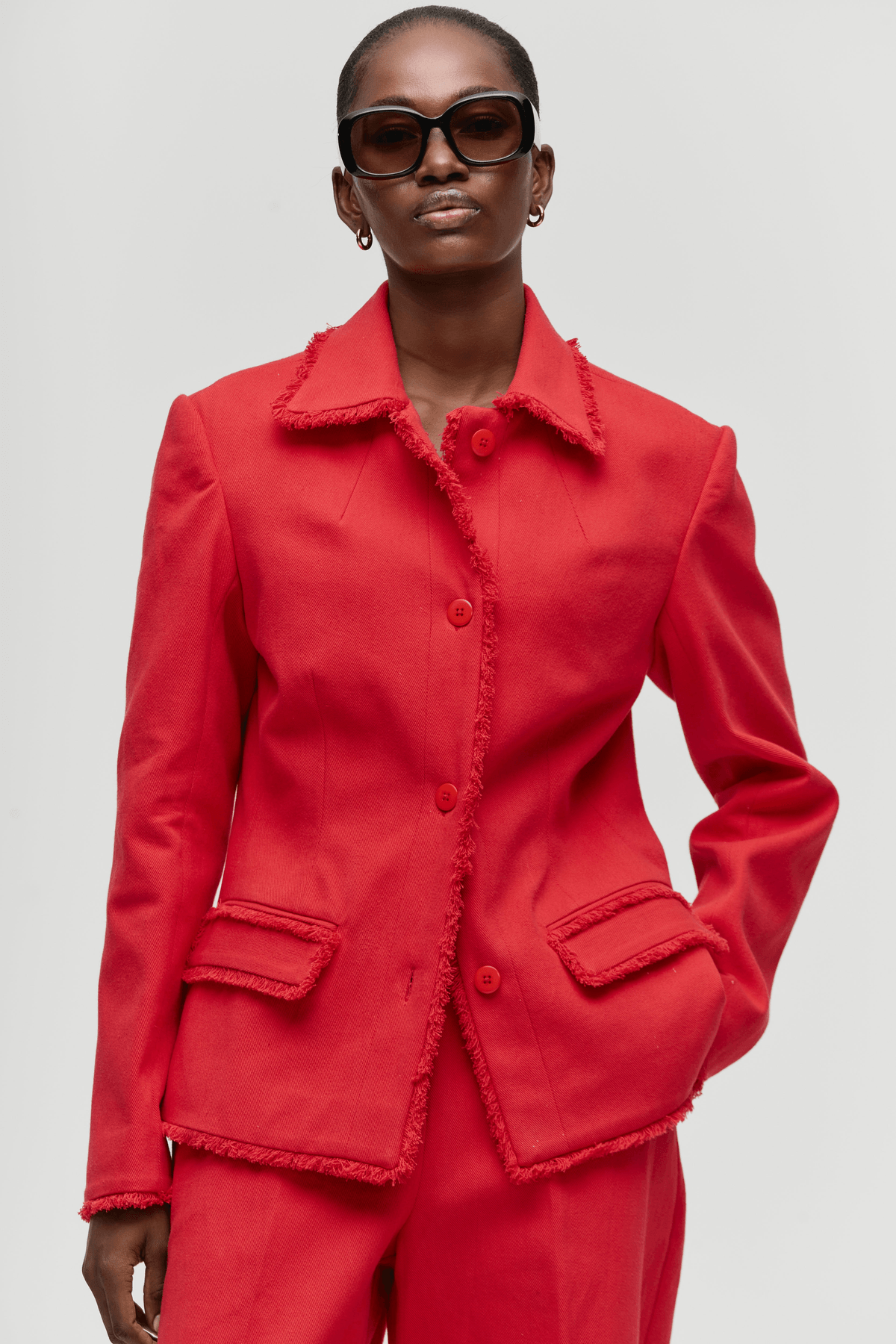 Frayed Point Collar Suit - View 4 - Superr*