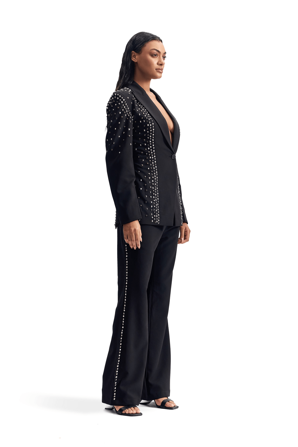 Stud-Armour Tailored Jacket - View 3 - Superr*