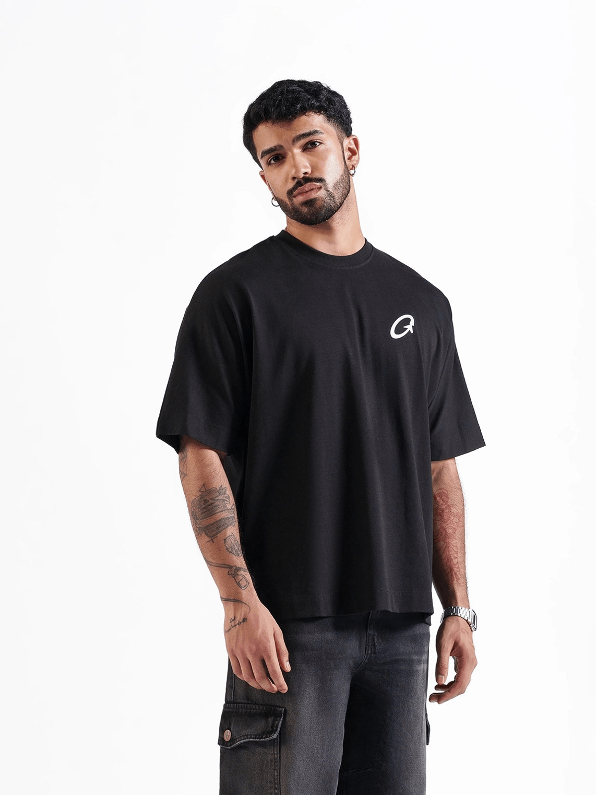 MEN'S THE TOUGH TEE BLACK - View 3 - Superr*