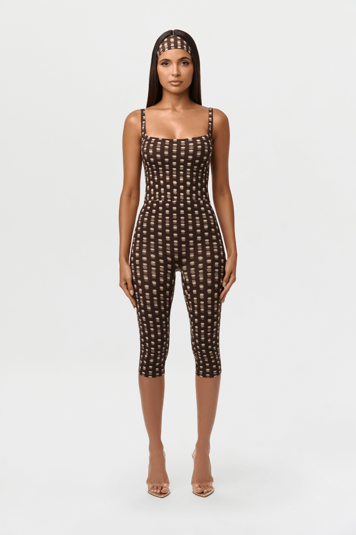 Naked Print Scoop Tank Bodysuit - View 4 - Superr*