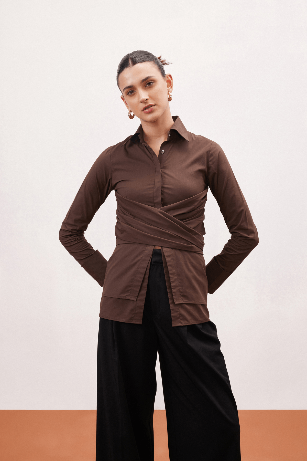 COCOA WRAP SHIRT - View 2 - Superr*