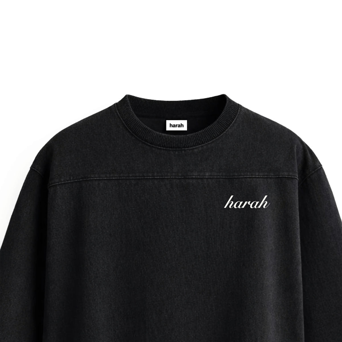 Harah Boxy Rugged Tshirt-Black - View 4 - Superr*