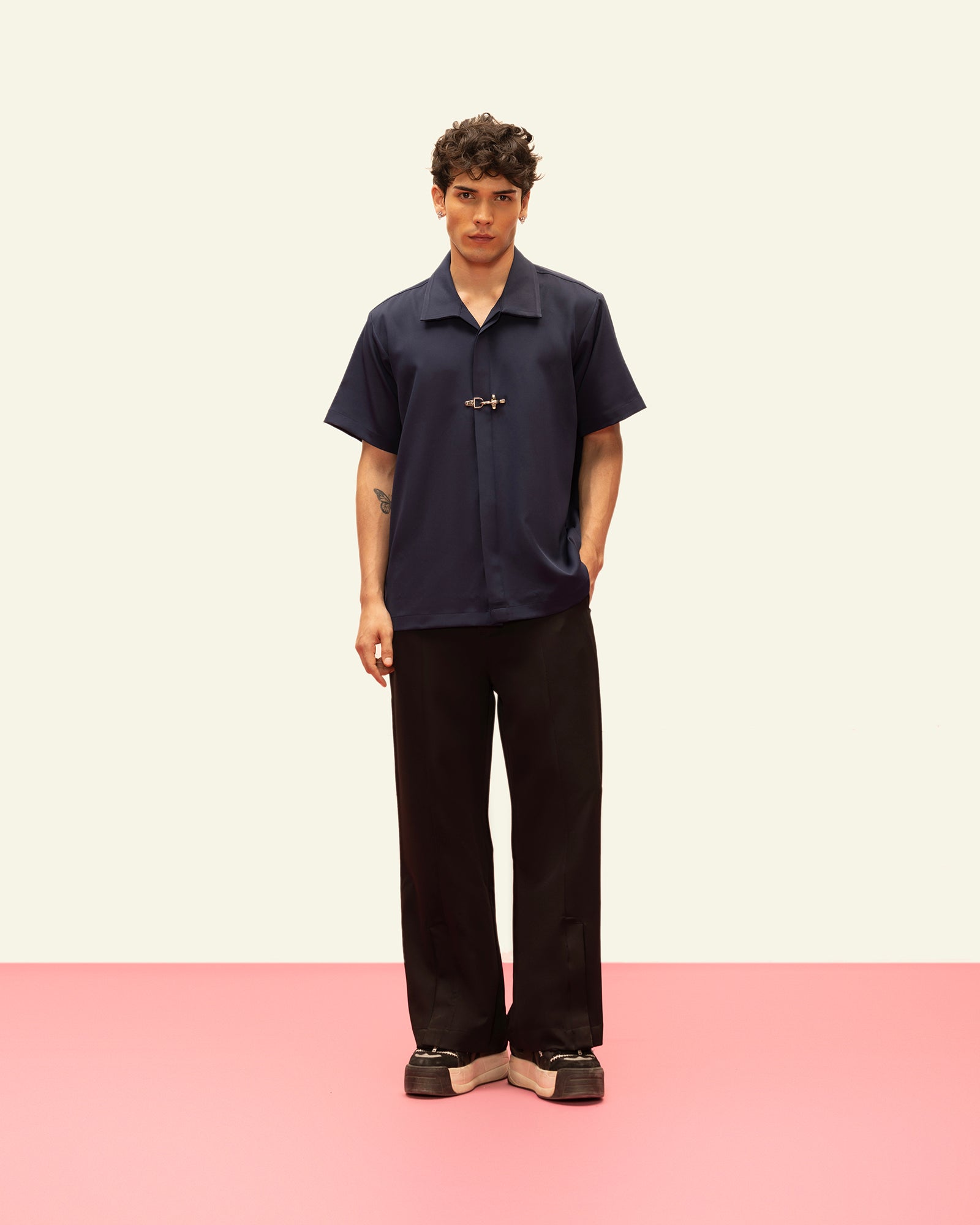 CLASP LOCK SHIRT(MIDNIGHT NAVY) - View 2 - Superr*