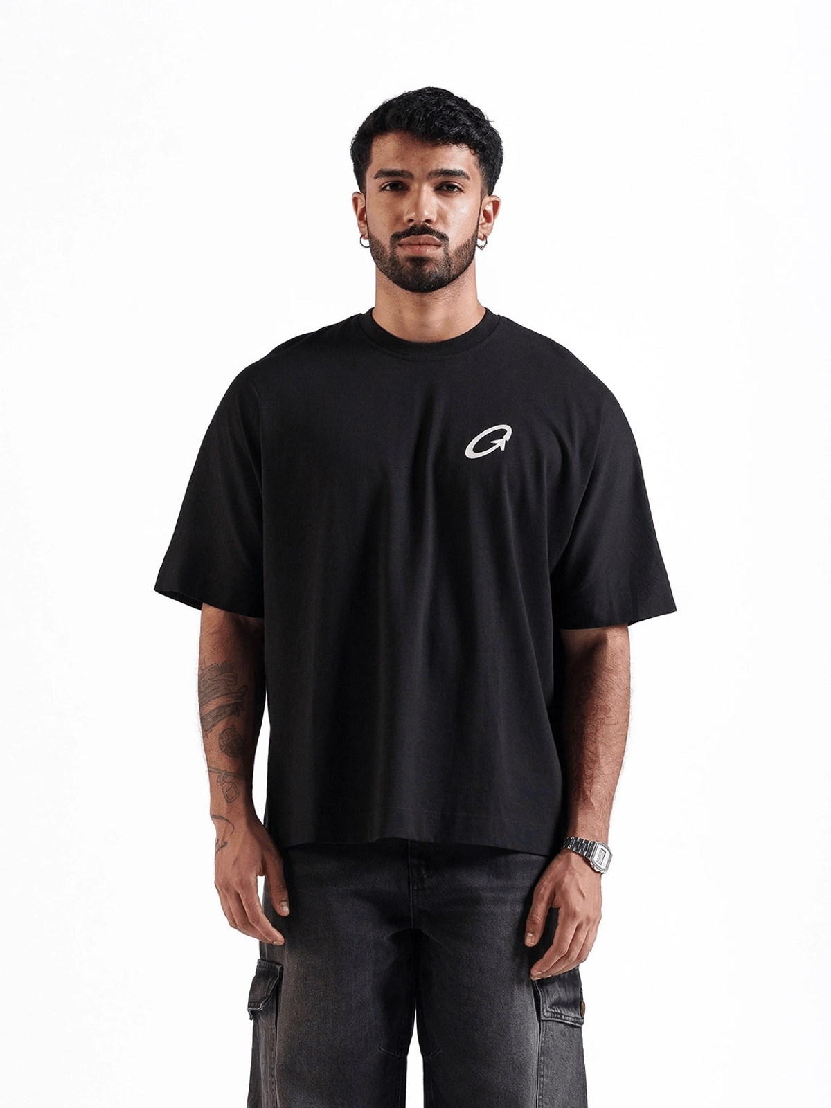 MEN'S THE TOUGH TEE BLACK - View 2 - Superr*