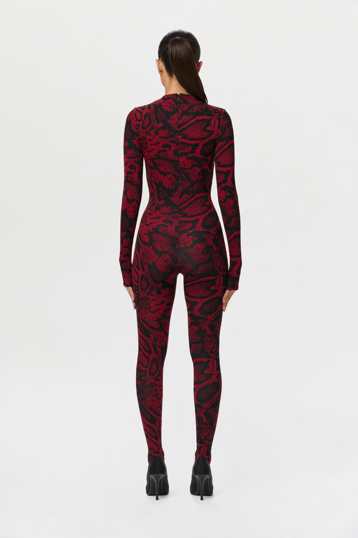 Naked Print Closed Toe Jumpsuit - View 4 - Superr*