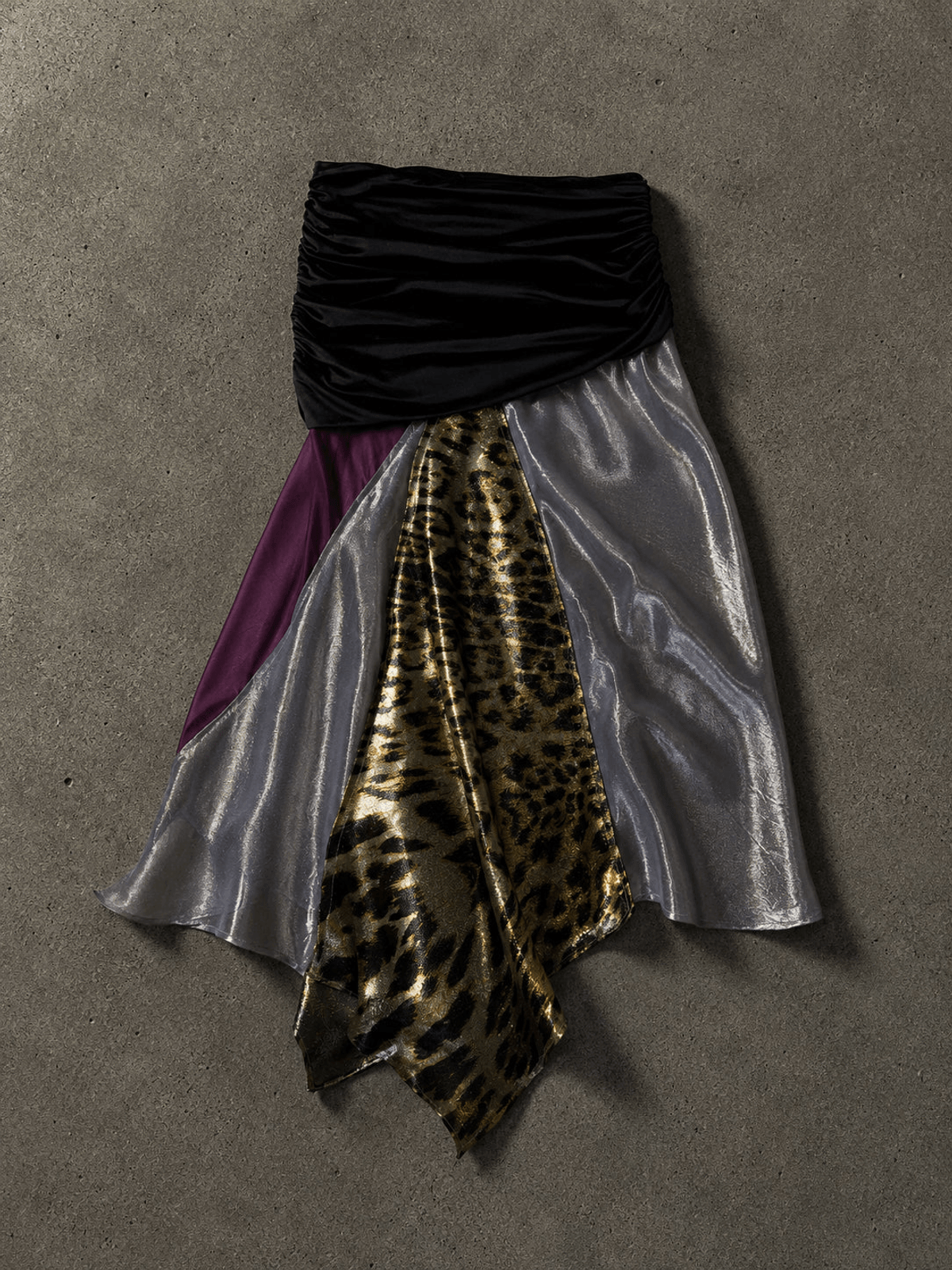 SUBSURFACE Exclusive Patchwork Silk Skirt - View 3 - Superr*