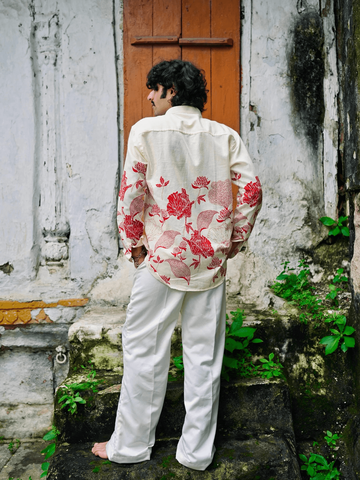 Scarlet Bloom Cotton short kurta - View 3 - Superr*