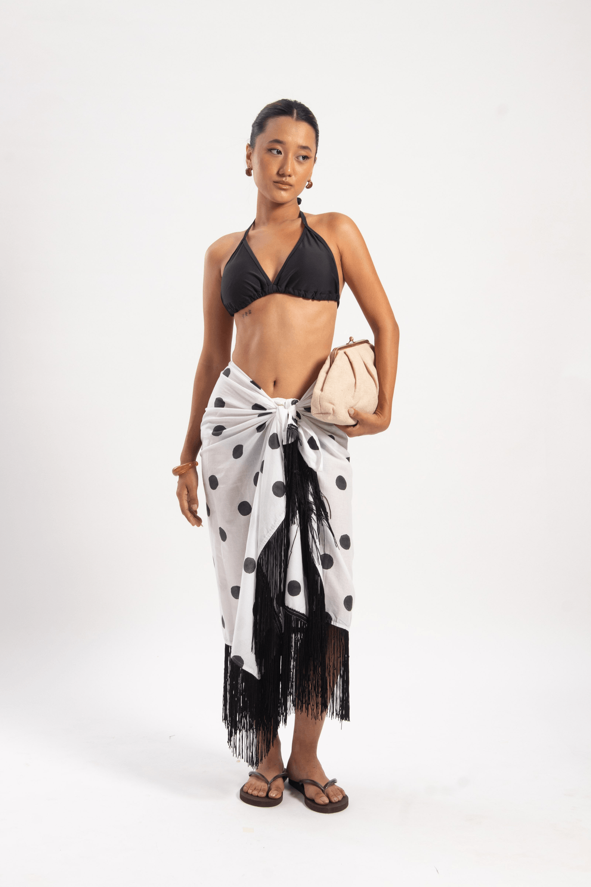 ABEGAIL FRINGED SARONG - View 3 - Superr*