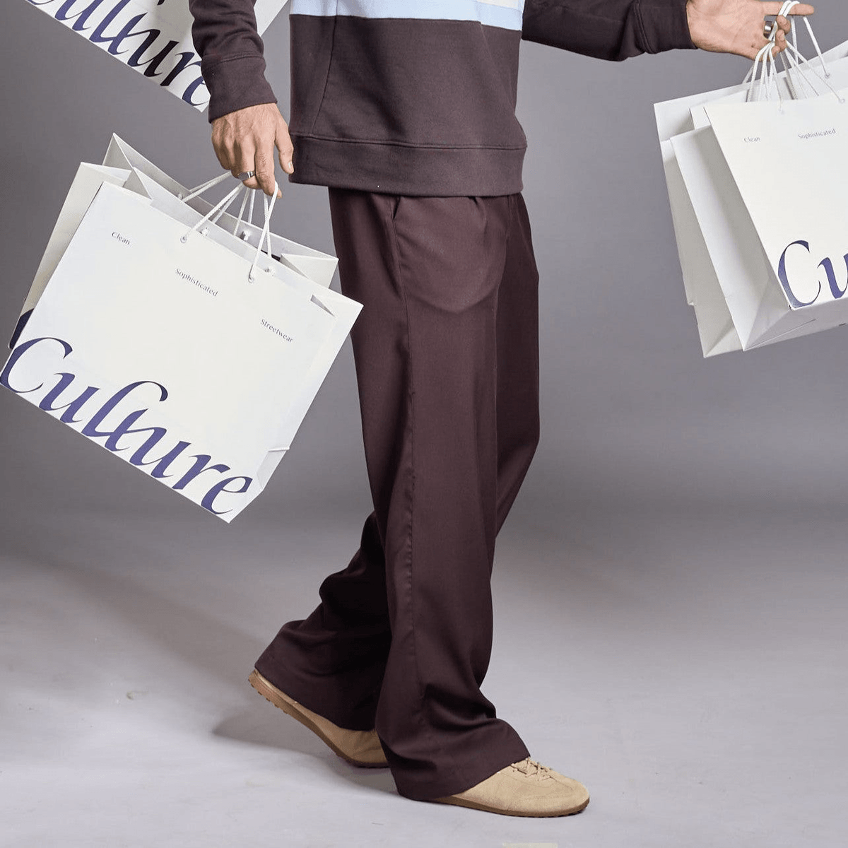 Rich Pleated Pants - Coffee Bean - View 2 - Superr*