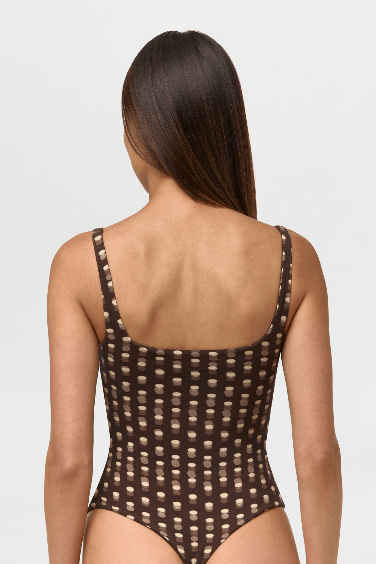 Naked Print Scoop Tank Bodysuit - View 3 - Superr*