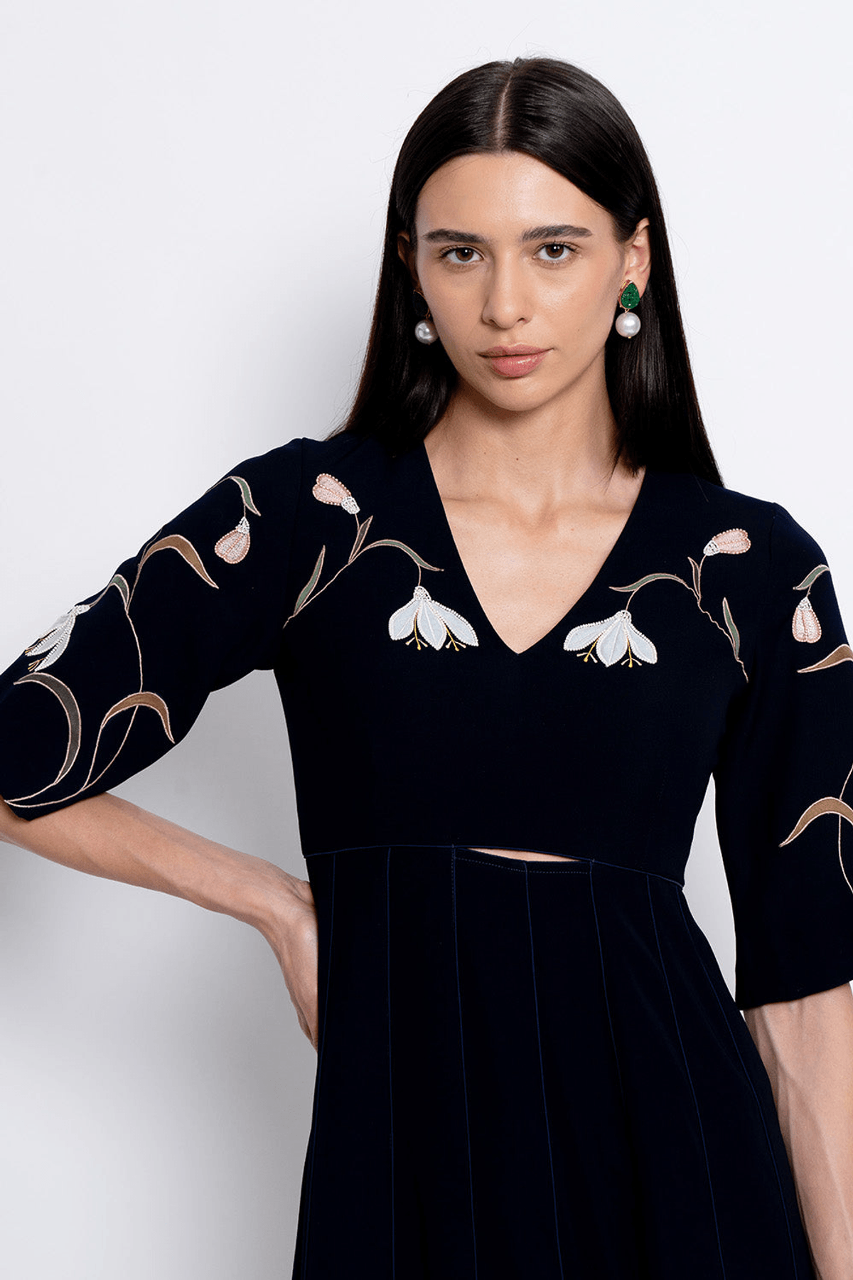 Madhya - navy dress - View 3 - Superr*