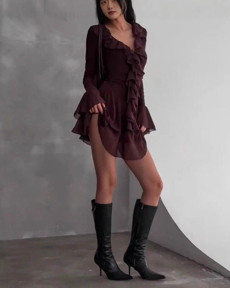 Michelle Ruffle Mini Dress - View 4 - Superr*