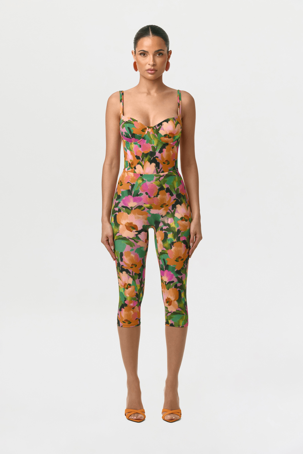 Naked Print Open Back Bodysuit - View 4 - Superr*