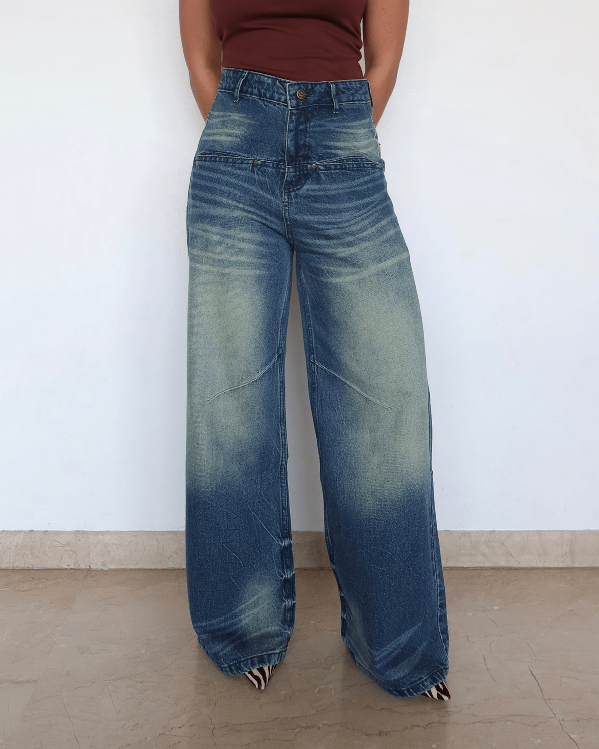 Too Relaxed Baggy Wide Leg Jeans - View 2 - Superr*