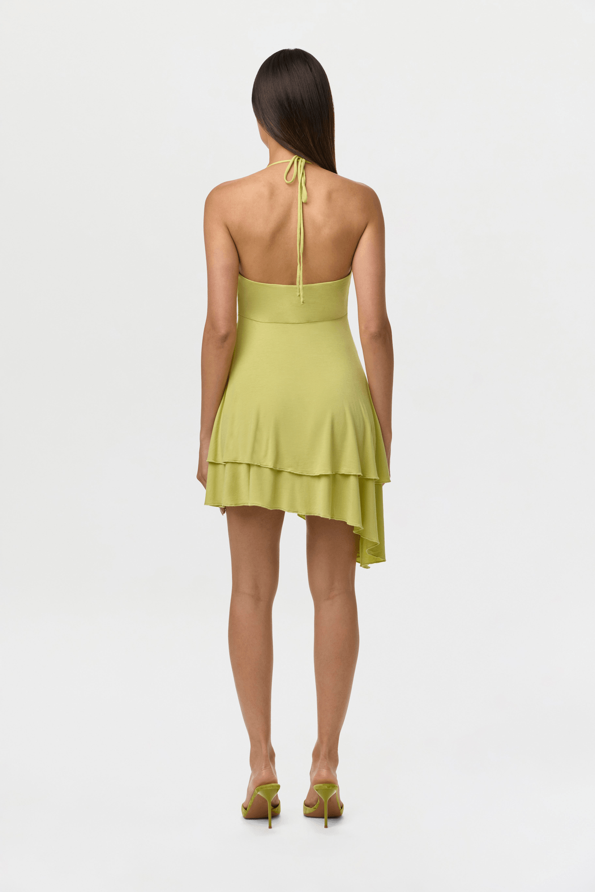 Micro Modal Strap Double Slit Mini Dress - View 3 - Superr*