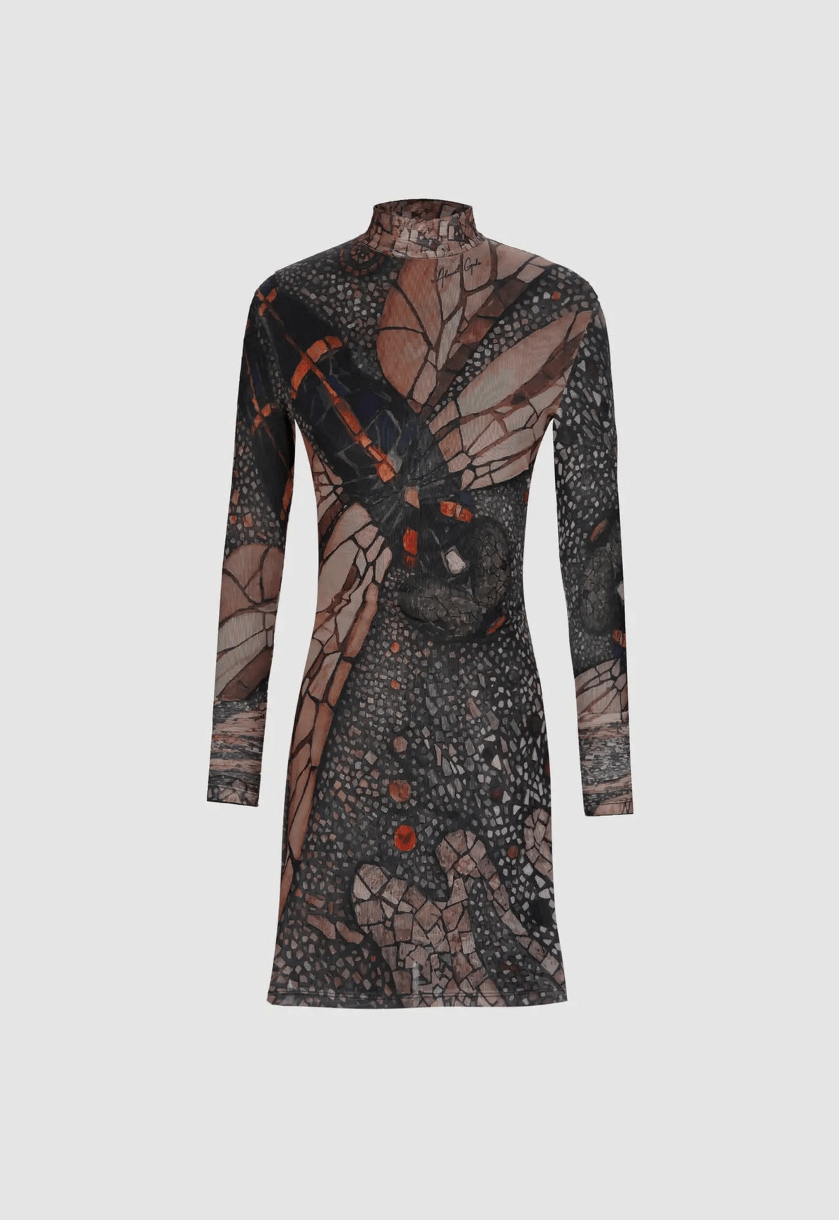 Dragonfly Knit Dress in Mesh - View 2 - Superr*