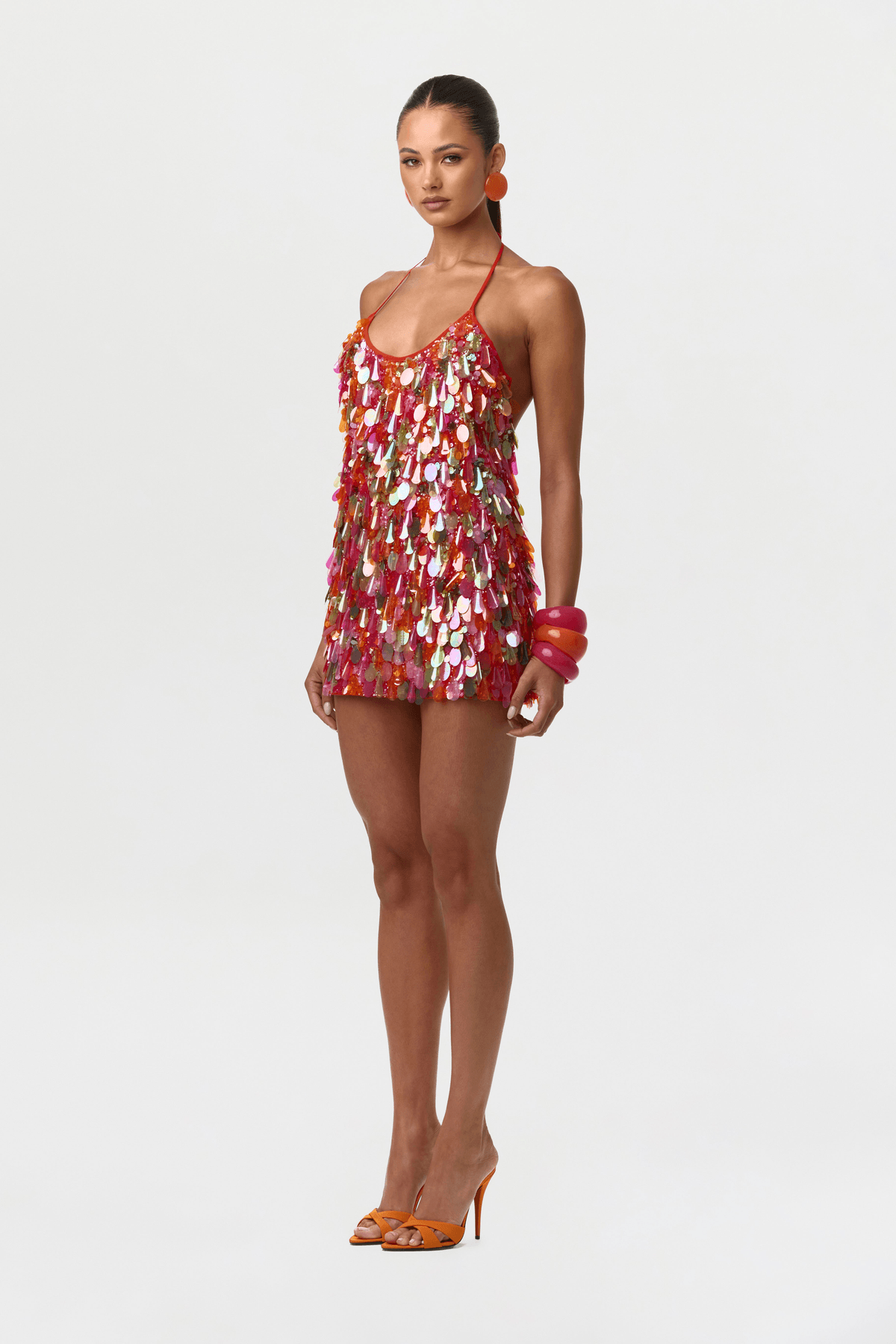 Sequin Halter Mini Dress - View 2 - Superr*
