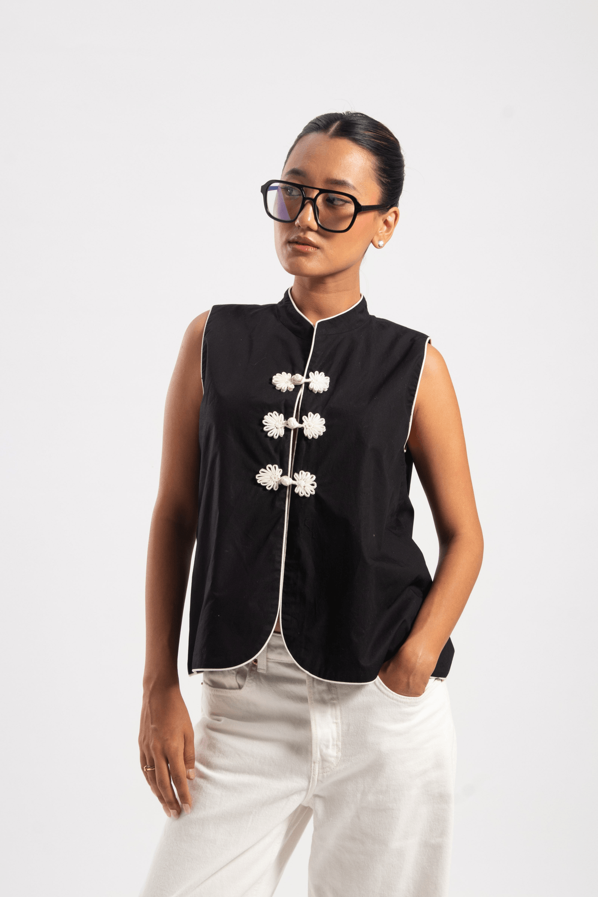 GULMOHAR BLACK TOP - View 3 - Superr*